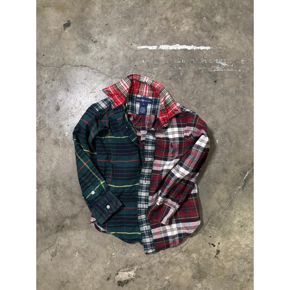 Polo Ralph Lauren Plaid Flannel Color Block Shirt